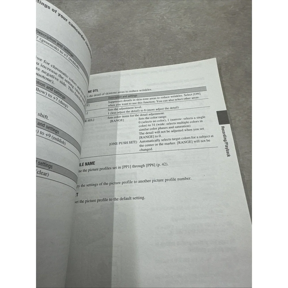 Sony HDR-FX1000 Handycam HDV Camcorder Operating Guide Manual ONLY